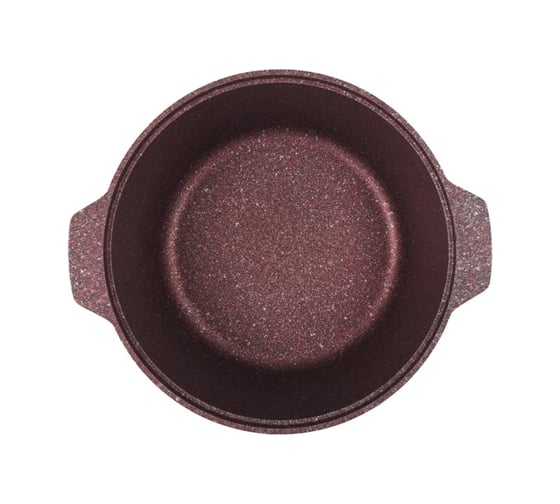 Кастрюля-жаровня Kukmara линия Granit ultra red 4 л со стеклянной крышкой антипригарное покрытие ТП9316