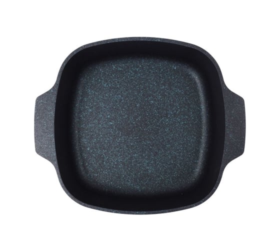 Кастрюля Kukmara линия Titanium pro green 5.5 л квадратная 26x26 см со стеклянной крышкой антипригарное покрытие ТП9324