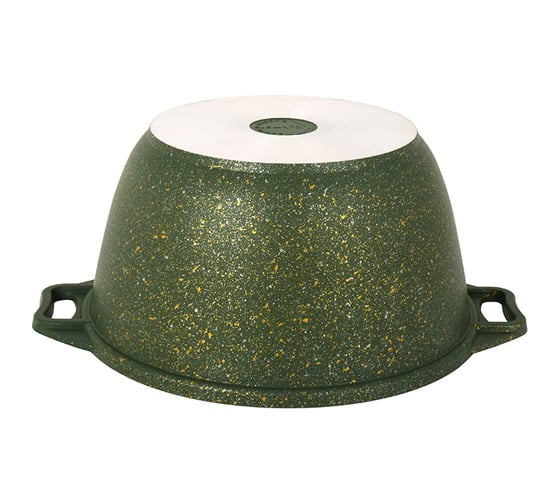 Кастрюля Kukmara линия Trendy style malachite 3 л со стеклянной крышкой антипригарное покрытие ТП9328