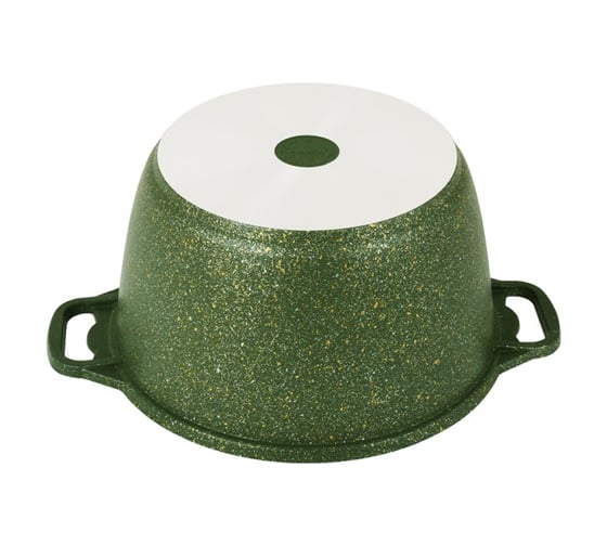 Кастрюля Kukmara линия Trendy style malachite 6 л со стеклянной крышкой антипригарное покрытие ТП9330