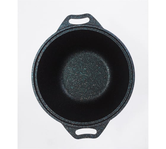 Кастрюля Kukmara линия Granit ultra blue 3 л со стеклянной крышкой антипригарное покрытие ПД9559