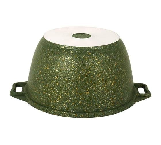 Кастрюля Kukmara линия Trendy stryle malachite 4 л со стеклянной крышкой антипригарное покрытие ТП9329