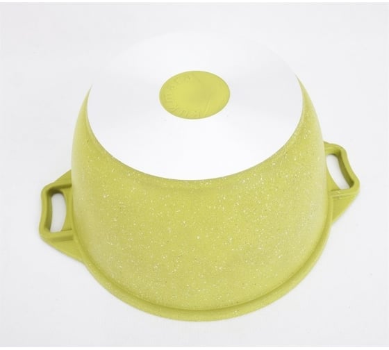 Кастрюля Kukmara линия Trendy style lime 4 л со стеклянной крышкой антипригарное покрытие ТП196