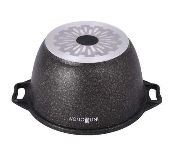 Кастрюля Kukmara линия Granit Ultra Induction original 3 л со стеклянной крышкой антипригарное покрытие ТП9304
