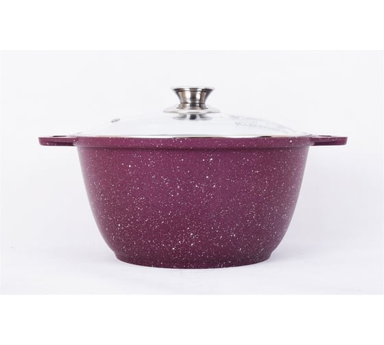Кастрюля Kukmara Trendy style 3 л со стеклянной крышкой антипригарное покрытие ПС6729 к31tsm