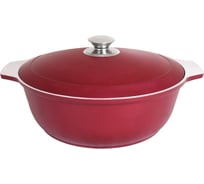 Кастрюля-жаровня Kukmara 5 л декоративное покрытие бордовый ХП9795