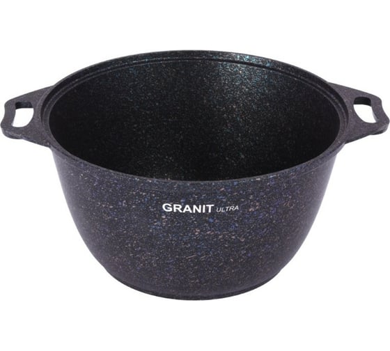 Кастрюля Kukmara линия Granit ultra blue 4 л со стеклянной крышкой антипригарное покрытие ПД9561