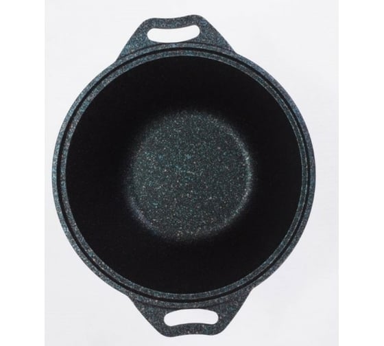 Кастрюля Kukmara линия Granit ultra blue 4 л со стеклянной крышкой антипригарное покрытие ПД9561