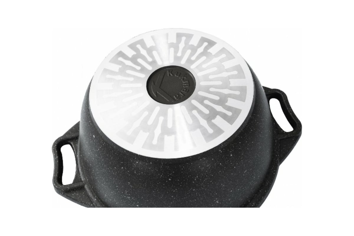 Кастрюля Kukmara линия Marble Induction 4 л со стеклянной крышкой ...