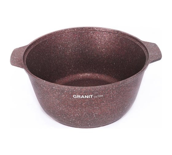Кастрюля-жаровня Kukmara линия Granit ultra red 5 л со стеклянной крышкой антипригарное покрытие ТП9317
