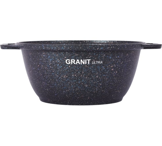 Кастрюля Kukmara линия Granit ultra blue 2 л со стеклянной крышкой антипригарное покрытие ПД9558