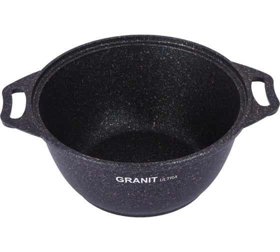 Кастрюля Kukmara линия Granit ultra blue 2 л со стеклянной крышкой антипригарное покрытие ПД9558
