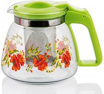 Заварочный чайник BONJART 900 мл, жаропрочное стекло, металлический фильтр ТБ16246