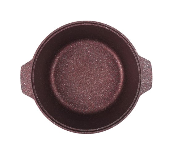 Кастрюля-жаровня Kukmara линия Granit ultra red 3 л со стеклянной крышкой антипригарное покрытие ТП9315