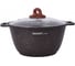 Кастрюля Kukmara линия Granit ultra original 3 л со стеклянной крышкой антипригарное покрытие ТП9311 1