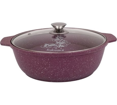 Кастрюля-жаровня Kukmara линия Trendy style mystery 3 л со стеклянной крышкой антипригарное покрытие ПС6994 ж31tsm