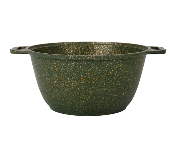 Кастрюля Kukmara линия Trendy style malachite 2 л со стеклянной крышкой антипригарное покрытие ТП9327