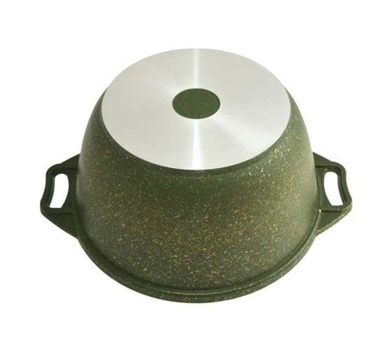 Кастрюля Kukmara линия Trendy style malachite 2 л со стеклянной крышкой антипригарное покрытие ТП9327
