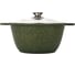 Кастрюля Kukmara линия Trendy style malachite 2 л со стеклянной крышкой антипригарное покрытие ТП9327 2