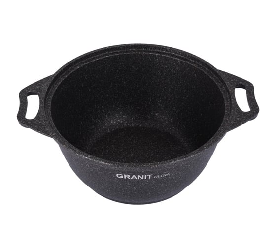 Кастрюля Kukmara линия Granit ultra original 2 л со стеклянной крышкой антипригарное покрытие ТП9310