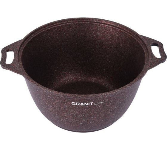 Кастрюля Kukmara линия Granit ultra red 4 л со стеклянной крышкой антипригарное покрытие ПД8032