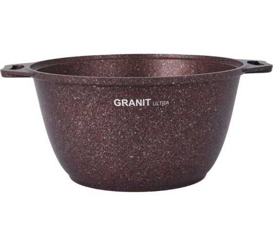 Кастрюля Kukmara линия Granit ultra red 4 л со стеклянной крышкой антипригарное покрытие ПД8032