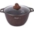 Кастрюля Kukmara линия Granit ultra red 4 л со стеклянной крышкой антипригарное покрытие ПД8032 1