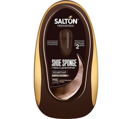 Губка для гладкой кожи SALTON PROF с дозатором бесцветный 24 0014