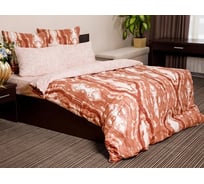 Комплект постельного белья Ночь Нежна Оникс 2х спальное, поплин, 70x70, премиум ПБ11434