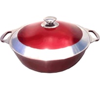 Кастрюля-жаровня Kukmara 3 л декоративное покрытие бордовый ПС2840