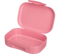 Ланч-бокс Phibo с декором, 180x130x50 мм, 0,98 л розовый 431320605