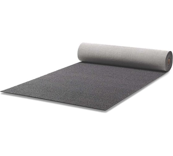 Ковров рулонное покрытие HAMAT из ПВХ в виде лапши на подложке КЕЛЛИ/CURLLY 120х1500см,серый, в.12 мм И014