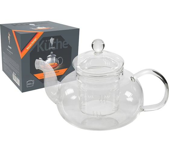 Заварочный чайник Leonord AROMA 850 мл боросиликатное стекло 8246