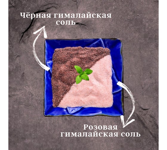 Набор: пищевая гималайская соль розовая 1 кг + черная 500 г Wonder Life WL-NF1500Ч-5