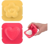 Набор форм для яиц МУЛЬТИДОМ 2 шт сердце/цветок 7х7 см 2 цвета VL8-119