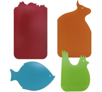 Разделочные доски МУЛЬТИДОМ гибкие набор 4 шт VL80-39