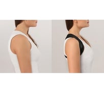 Массажер-фиксатор осанки ONLITOP р-р L-XL, на фастексах, черный ОТ 5152643