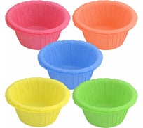 Бумажная форма для выпечки МУЛЬТИДОМ Маффин набор 25 шт диаметр 7,5 см, высота 3,5 см МТ8-99