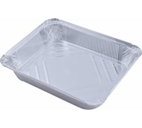 Одноразовые формы для выпечки МУЛЬТИДОМ набор 2 шт размер 29х20х5 см объем 2235 мл, алюминий МО8-104