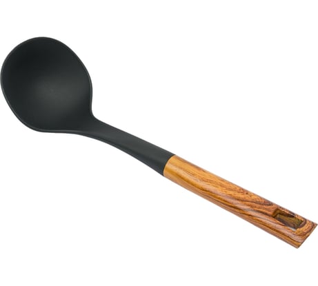 Половник Mallony FORESTA из нейлона, с пластмассовой ручкой, дизайн под дерево, 32х9,5 см 006461