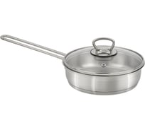 Сковорода КАТЮША София нержавеющая сталь, 24 см, стеклянная крышка 19910-240-0