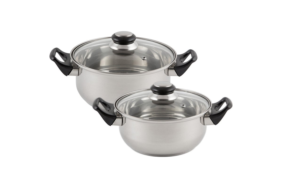 Набор посуды Mallony BAKS-SET-4 из 4 предметов из нержавеющей стали 2 ...