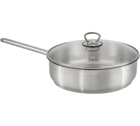 Сковорода КАТЮША София нержавеющая сталь, 28 см, стеклянная крышка 19910-280-0