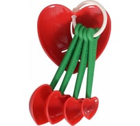 Набор мерных ложек МУЛЬТИДОМ Ягодный десерт 5 предметов: 4 ложки, сепаратор для яиц VL80-298