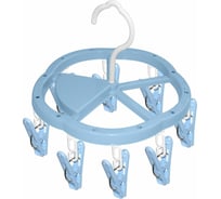 Вешалка МУЛЬТИДОМ с 8 прищепками цветок диаметр 16 см 3 цвета FL75-37