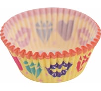 Набор бумажных форм для выпечки МУЛЬТИДОМ 50 шт диаметр верх/низ 7 см/5 см, высота 3 см 2 дизайна VL80-275