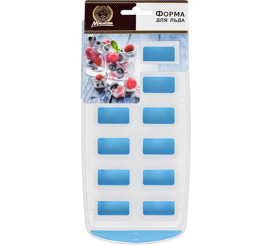 Форма для льда MARMITON PP + TPR Классика 12 ячеек, 24.5х11.5 см, 180, 12 17355