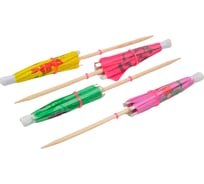 Деревянные пики EUROHOUSE Зонтики 12 шт, 120 мм 13541