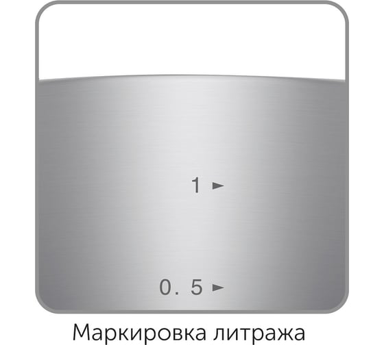 Ковш NADOBA DONA со стеклянной крышкой, 16 см/1,6 л, 726114