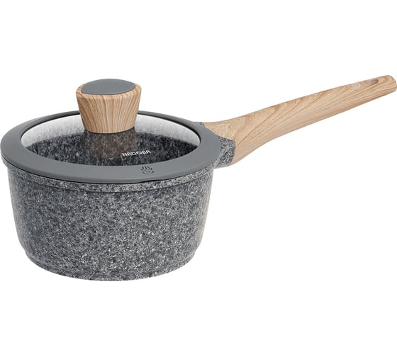 Ковш NADOBA MINERALICA с антипригарным покрытием, с крышкой, 16 см / 1,4 л, 728414 1